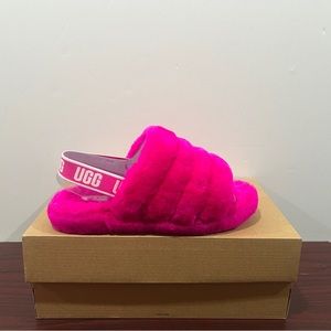 Ugg, Girls, Fluff Yeah Slide, 1098494K, Rock Rose